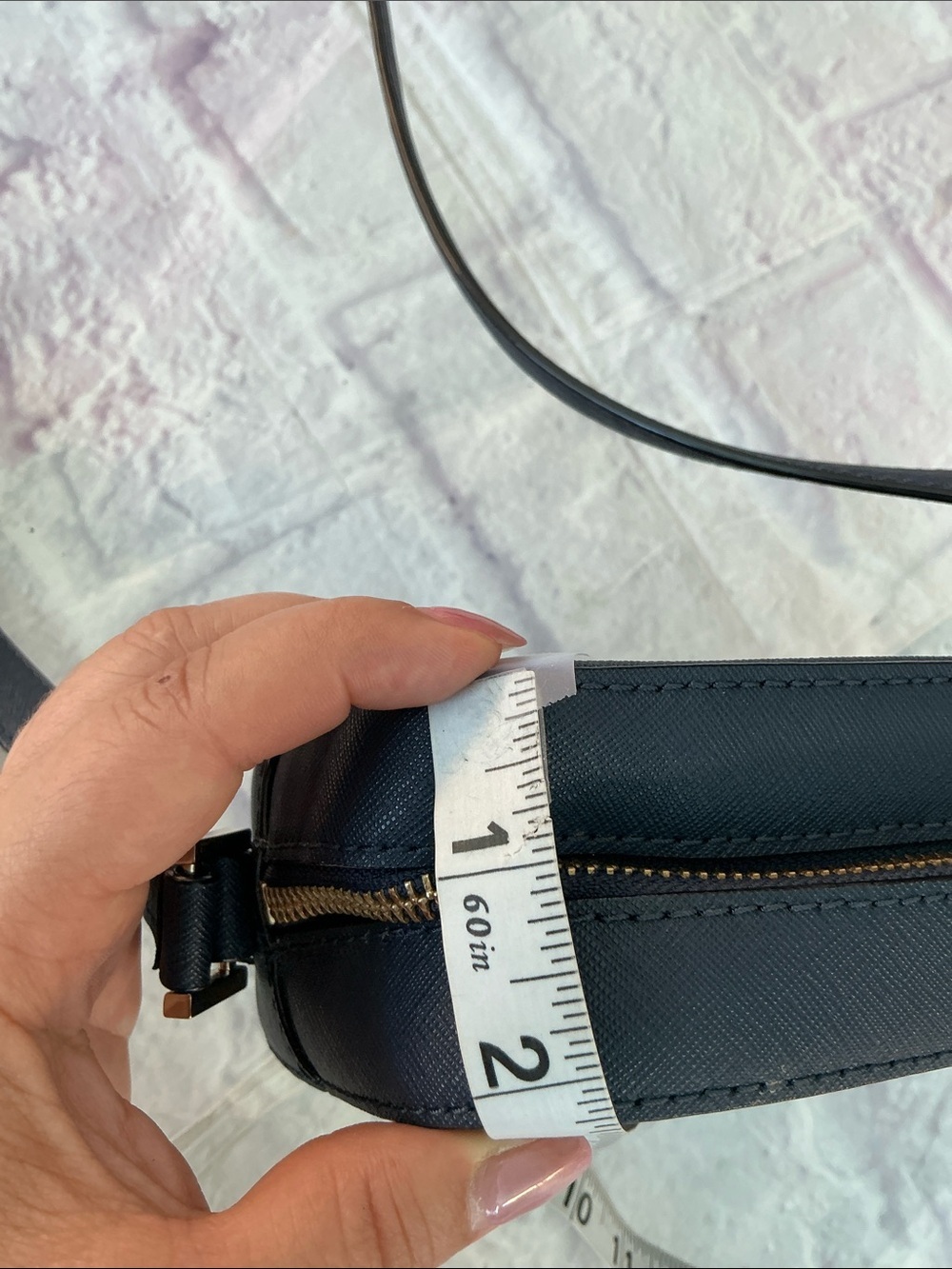kate spade Harper Navy Crossbody Leather Travel Vacation Shopping ComfortableBag - Picture 10 of 10